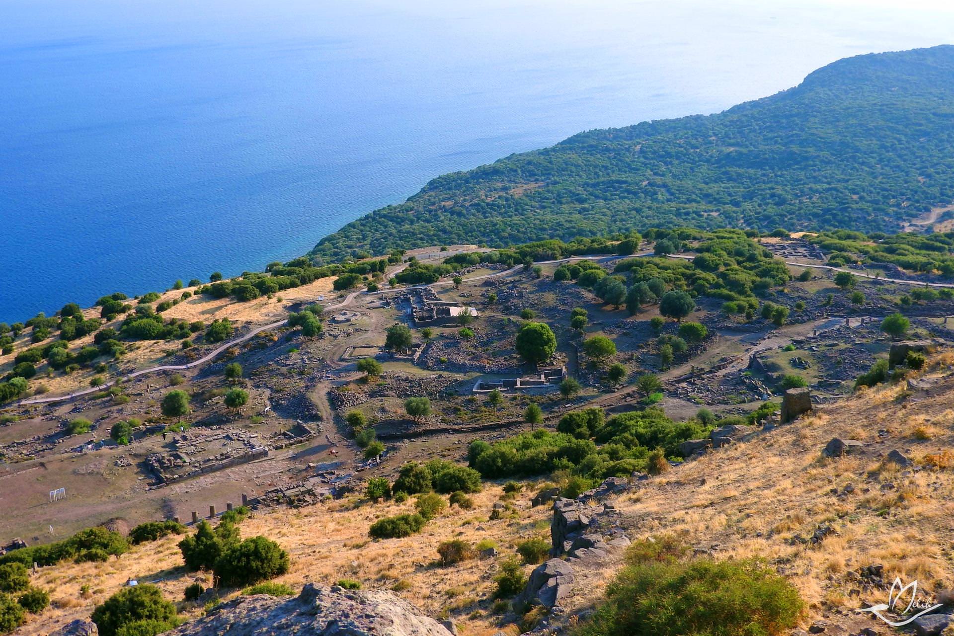 Assos'tan deniz manzarası...